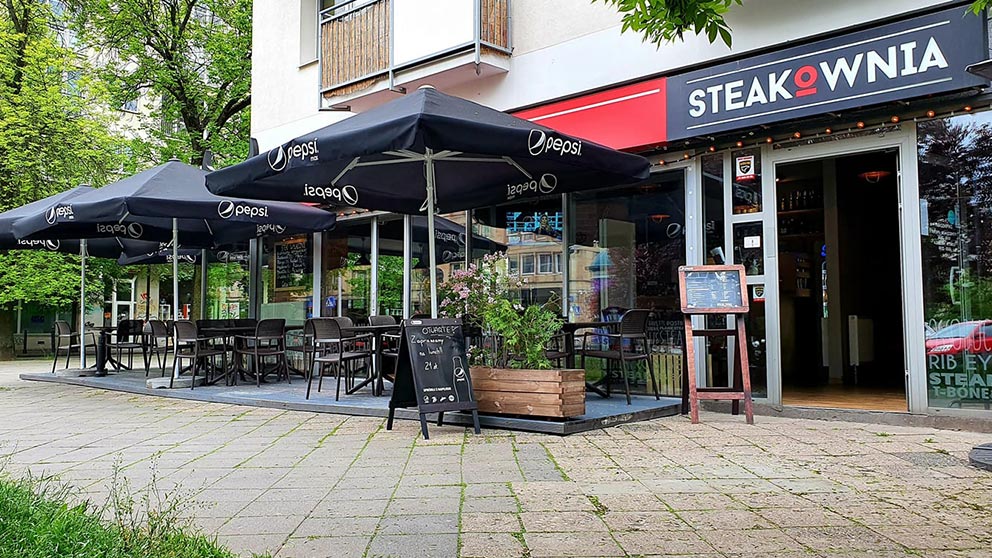 Front lokalu Steakownia w Warszawie