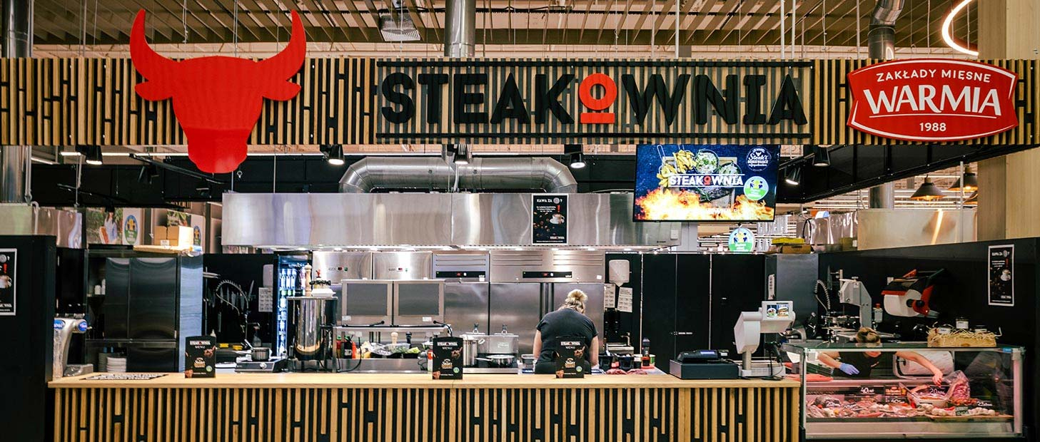 Restauracje Steakownia na food courtach Auchan