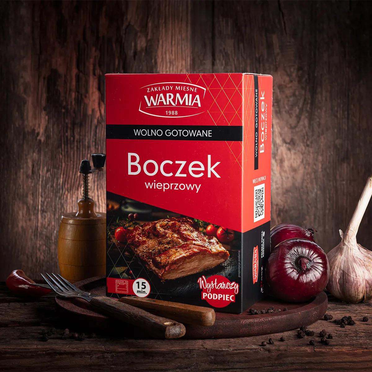 Boczek wieprzowy wolno gotowany 800 g