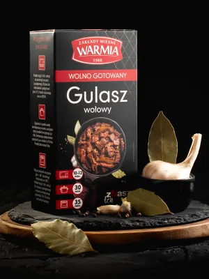 Gulasz wołowy wolno gotowany
