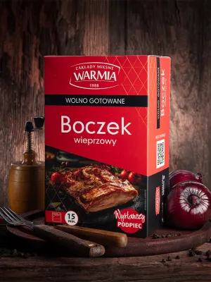 Boczek wieprzowy wolno gotowany 800 g