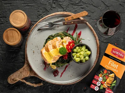 Filet z kurczaka wolno gotowany