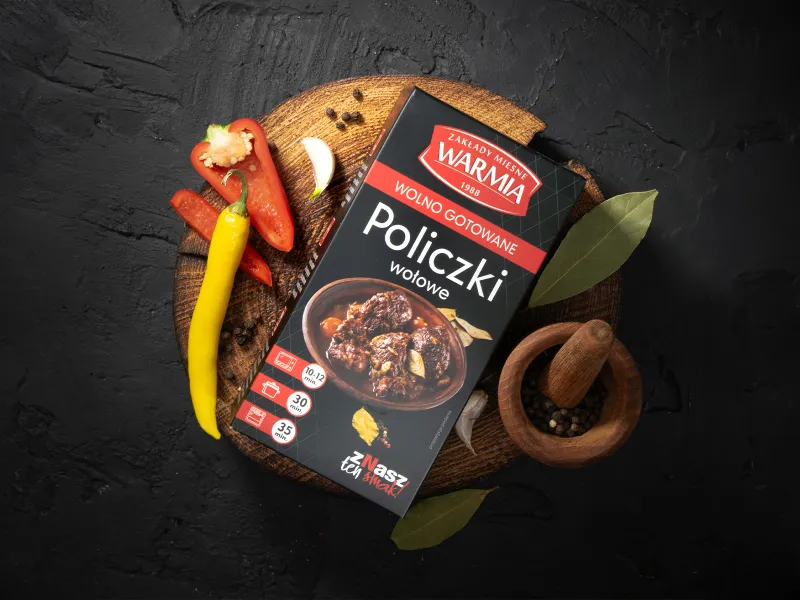 Produkt Policzki wołowe wolno gotowane Zdjęcie