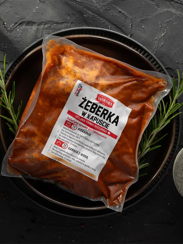 Produkt Żeberka wieprzowe w kapuście (wolno gotowane) 500 g VAC Zdjęcie