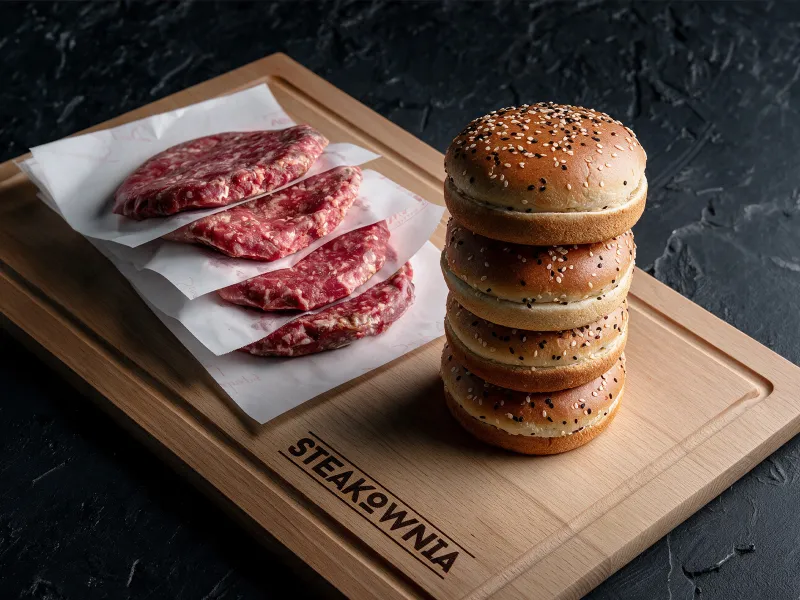 Produkt Burgery + bułki brioche z sezamem 4+4 Zdjęcie