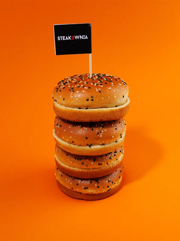 Produkt Bułki burgerowe brioche z sezamem 4 szt. Zdjęcie